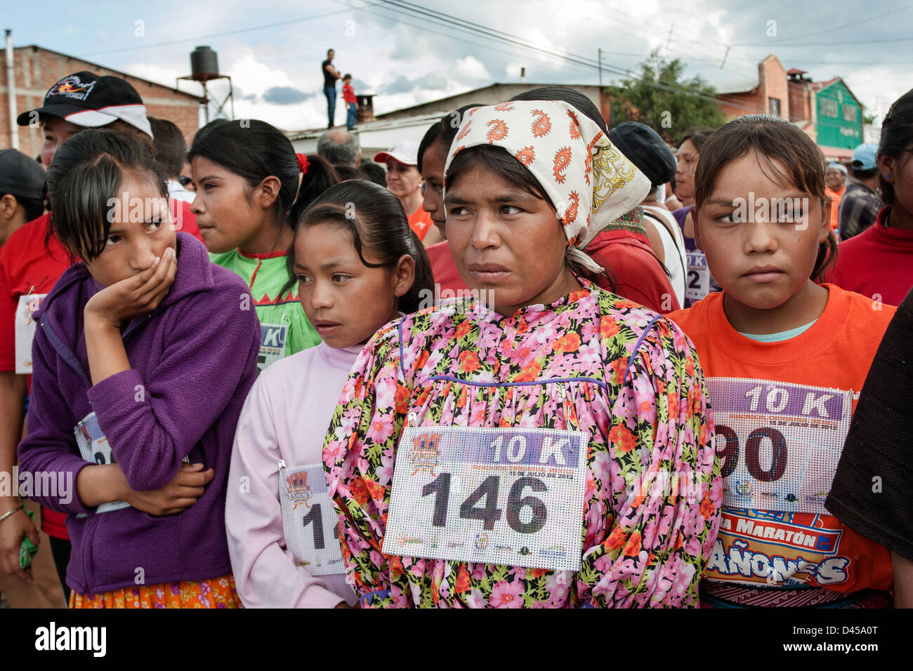 Ultramaraton de Los MGH in Guachochi, Chihuahua, Mexiko. Stockfoto