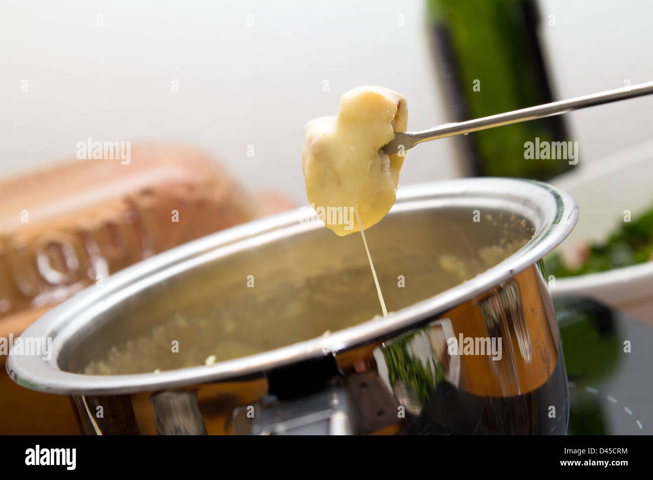 Käse-fondue Stockfoto