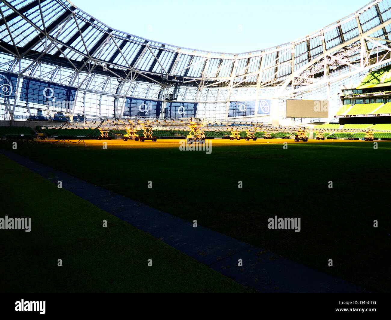Das Aviva Stadion, Lansdowne Road, Dublin, Irland. Heimat der irischen Fußball und der FAI und irischer Rugby und die IRFU. Stockfoto