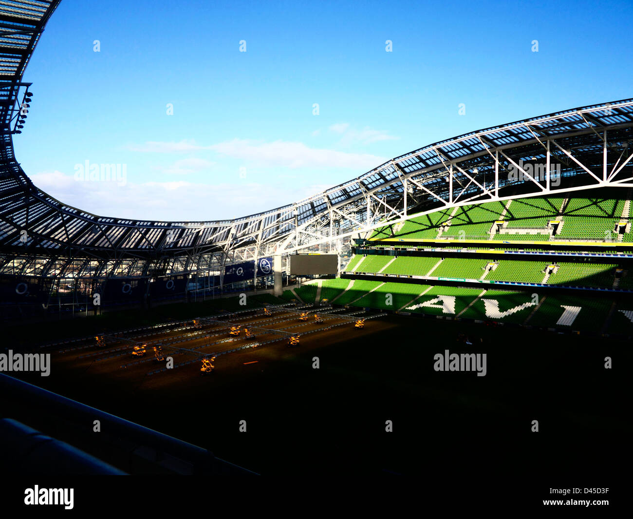 Das Aviva Stadion, Lansdowne Road, Dublin, Irland. Heimat der irischen Fußball und der FAI und irischer Rugby und die IRFU. Stockfoto