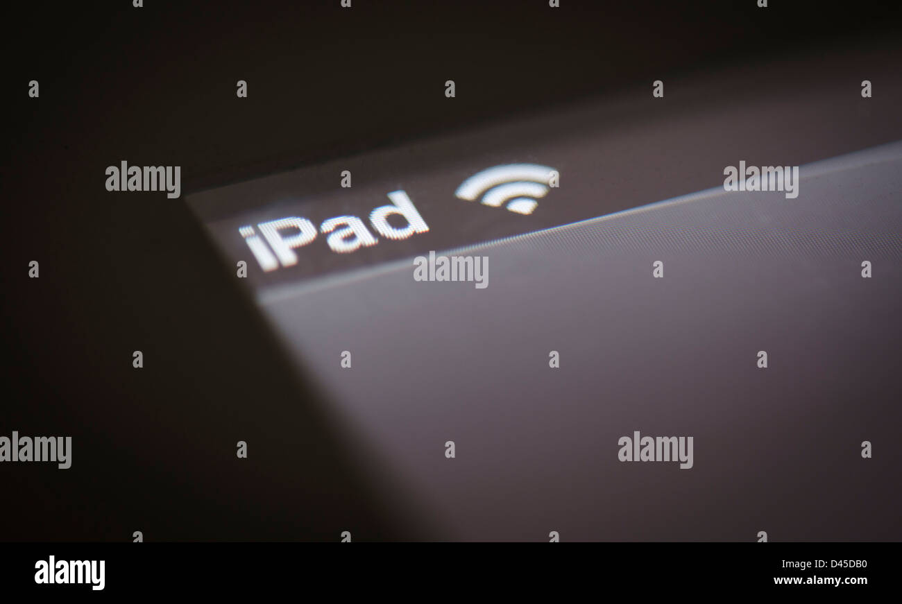 Makro-iPad-display Stockfoto