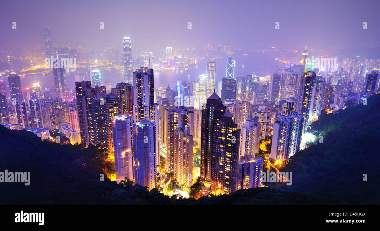 Hong Kong skyline Stockfoto