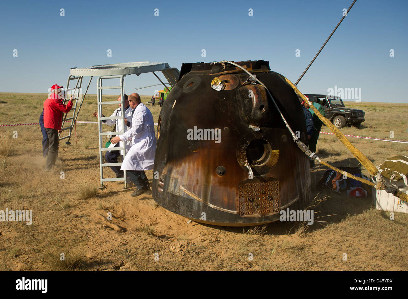 Expedition 27 Landung (201105240021HQ) Stockfoto