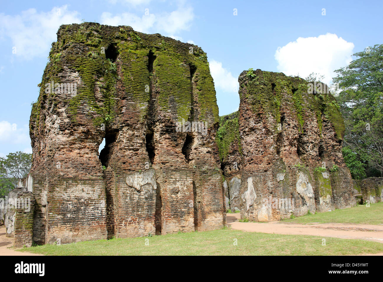 Königspalast Ruinen, Polonnaruwa, Sri Lanka Stockfoto