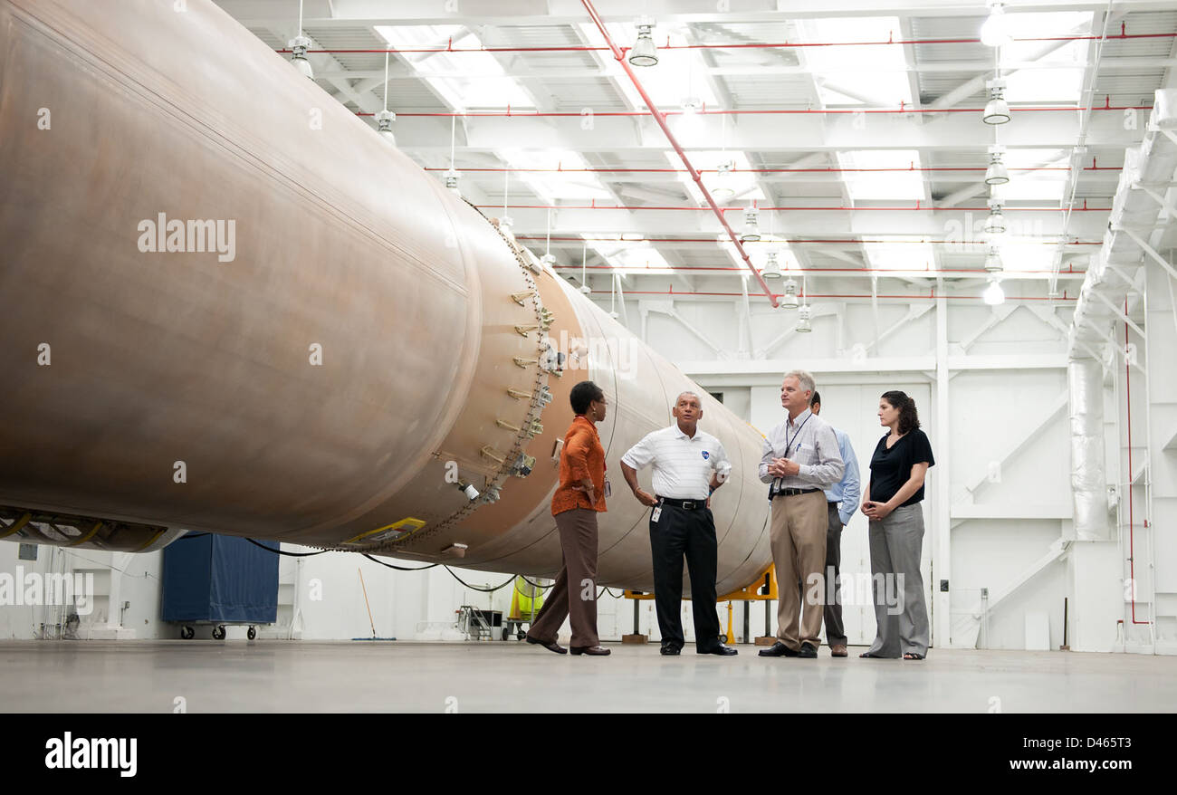 Mars Science Laboratory - Atlas V erste Stufe Booster (201109070004HQ) Stockfoto