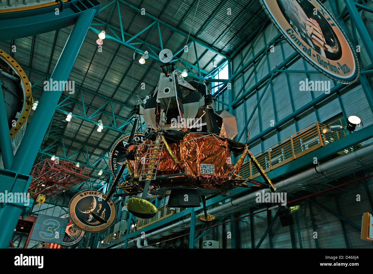 Mondfähre Apollo im Kennedy Space Center, Cape Canaveral, Florida Stockfoto
