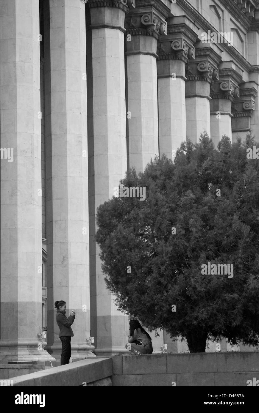 Das ehemalige Parlamentsgebäude, alten Platz, Almaty, Kasachstan Stockfoto