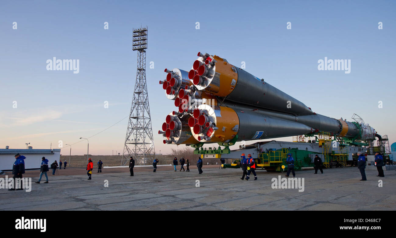 Expedition 29 Soyuz Rollout (201111110008HQ) Stockfoto