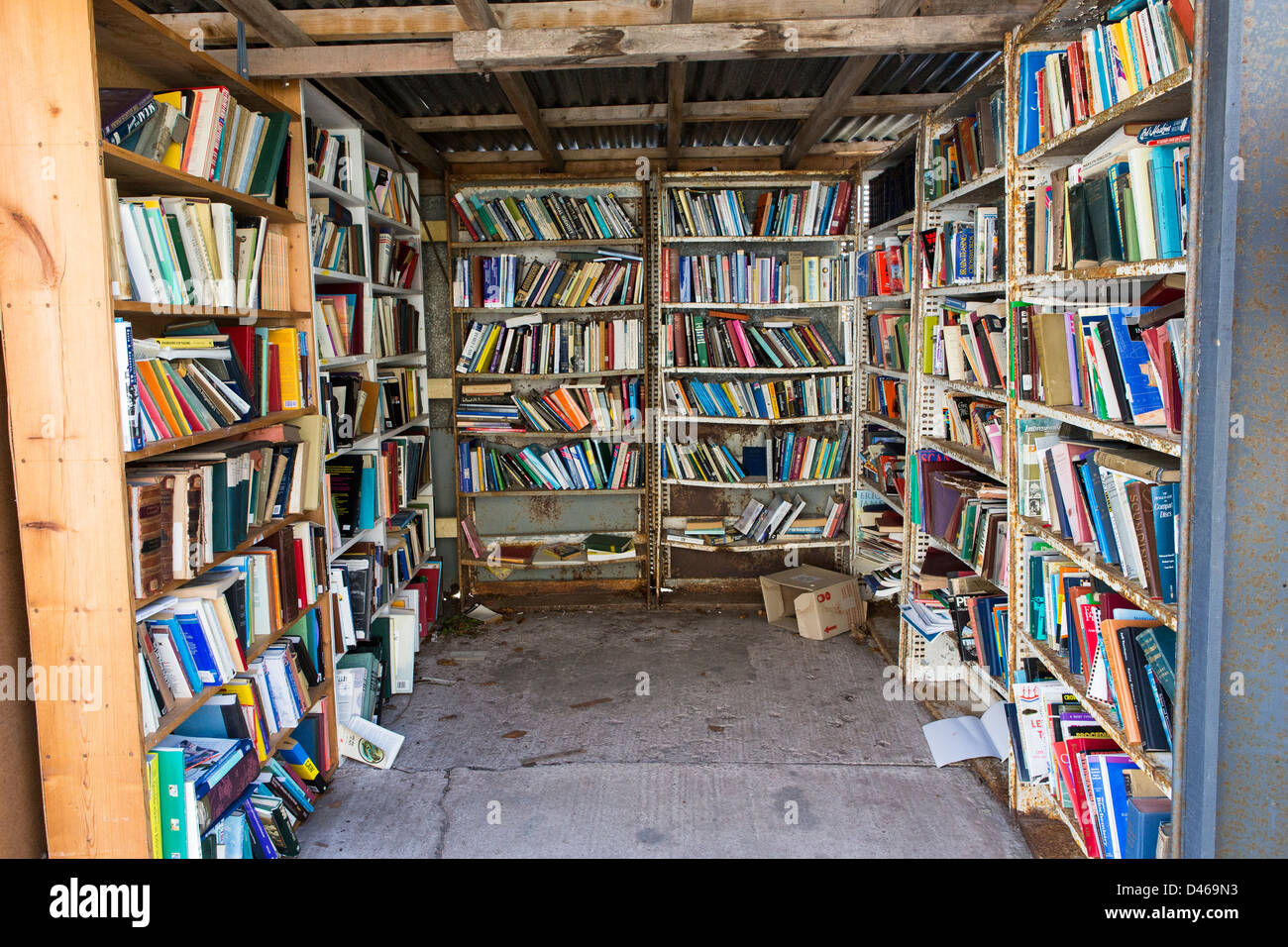 Bücher in Ehrlichkeit Buchladen in Hay-on-wye Stockfoto