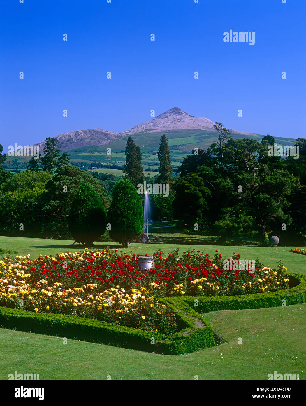 Powerscourt Gardens, Zuckerhut, County Wicklow, Irland Stockfoto