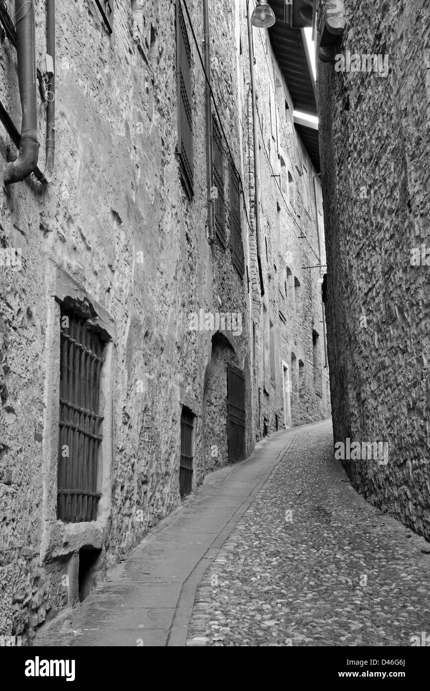 Bergamo - kleine alte Gang Stockfoto