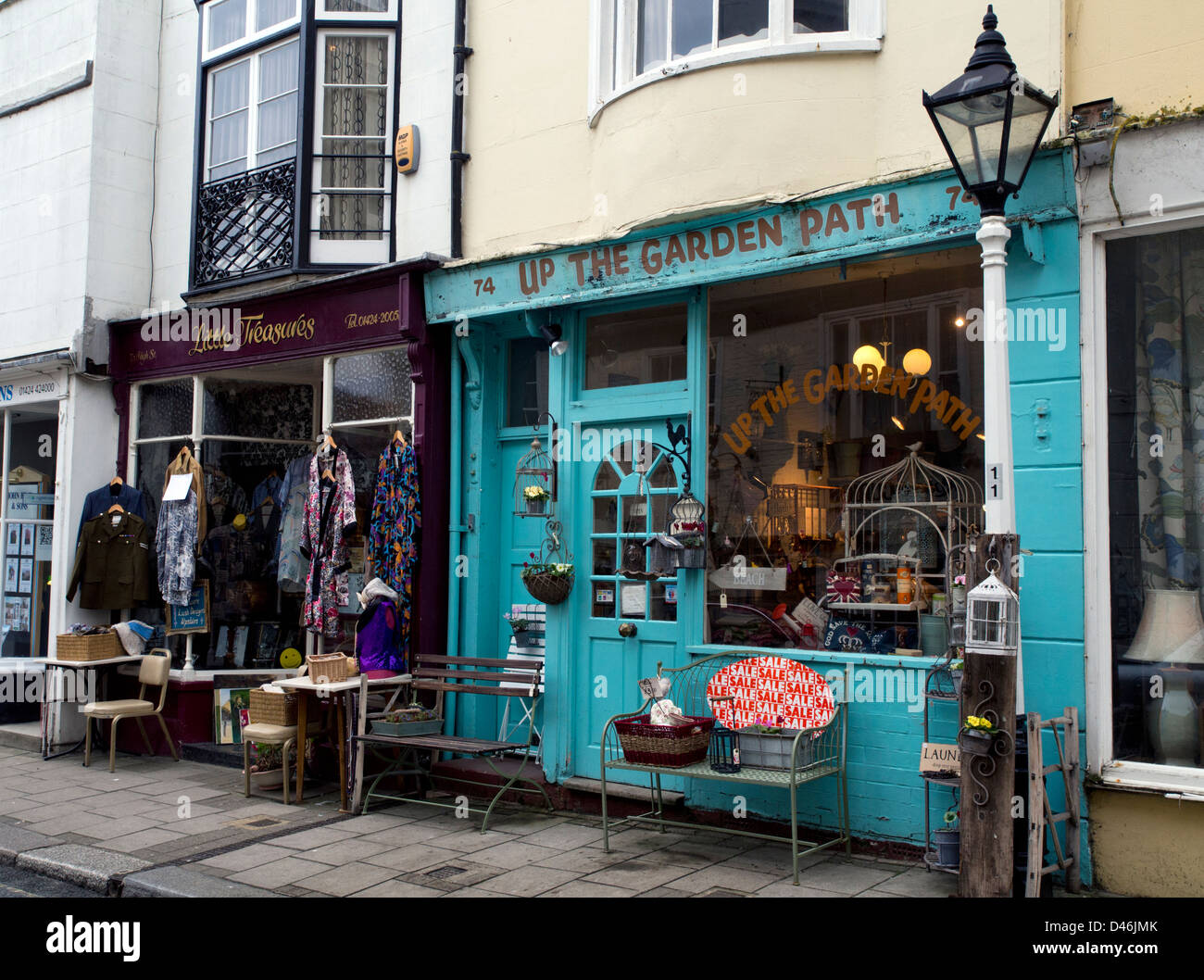 Altstadt, Hastings, East Sussex. Anwärter für UK Kulturhauptstadt 2017 Stockfoto