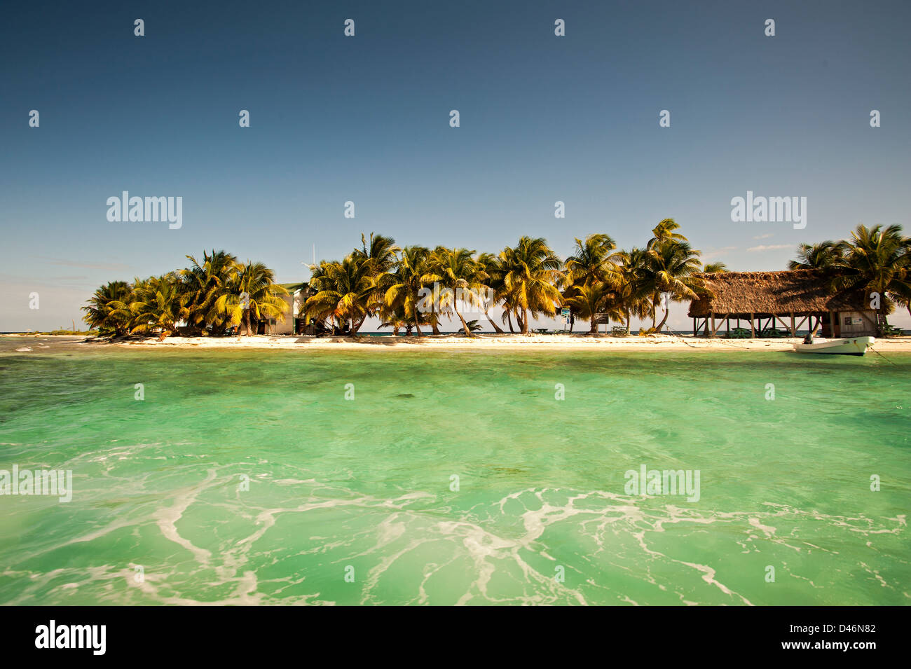 Laughingbird Caye, Belize Stockfoto