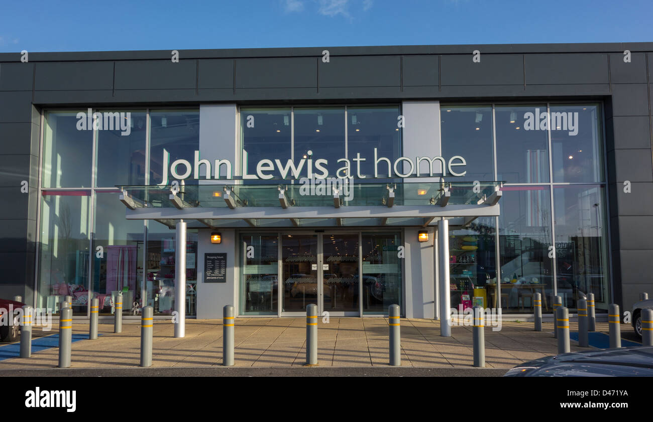 John Lewis zu Hause, Ladengeschäft, Poole, Dorset, England, UK. Europa Stockfoto