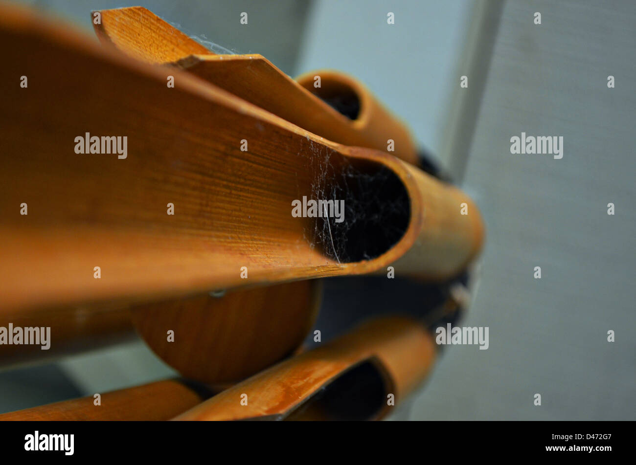 Aus Holz Windspiel Stockfoto