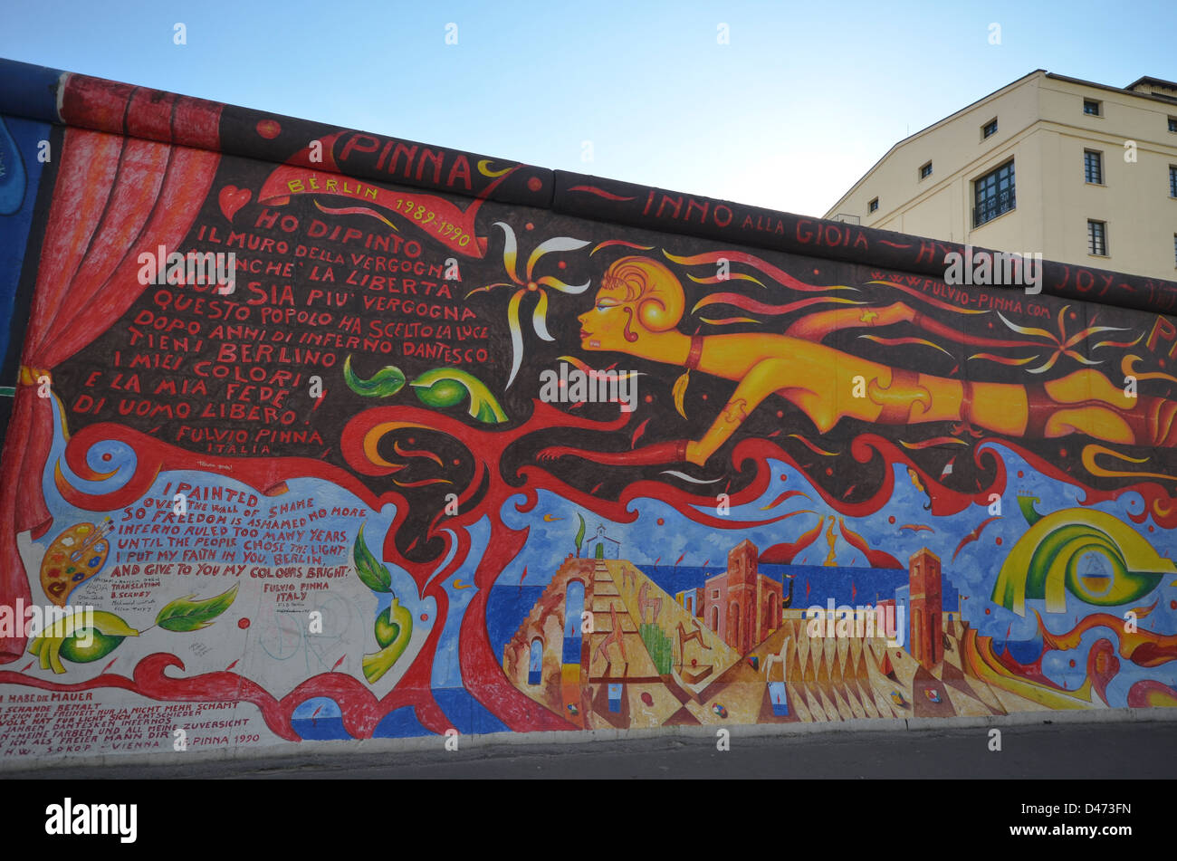 Berliner Mauer, East Side Gallery Stockfoto