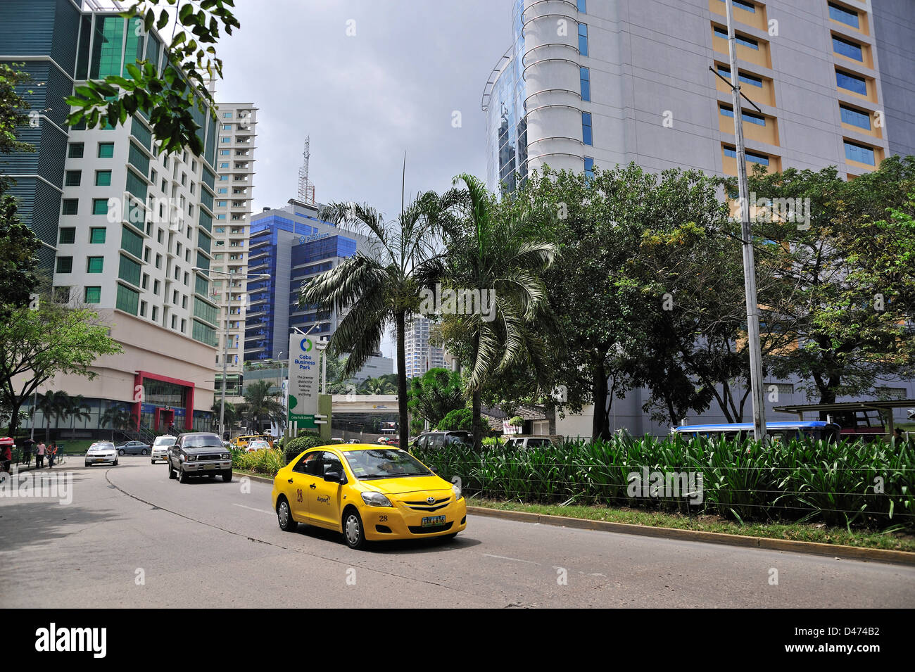 Cebu City Center Business District Philippinen Stockfoto