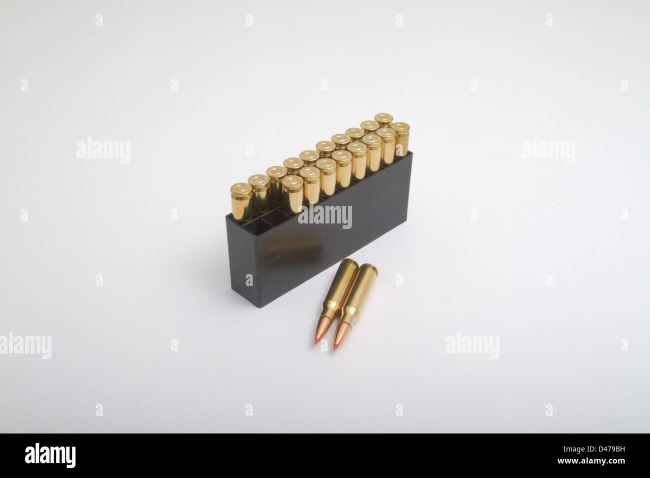 7.62x51mm 308 Munition.308 / 7.62 NATO Stockfoto