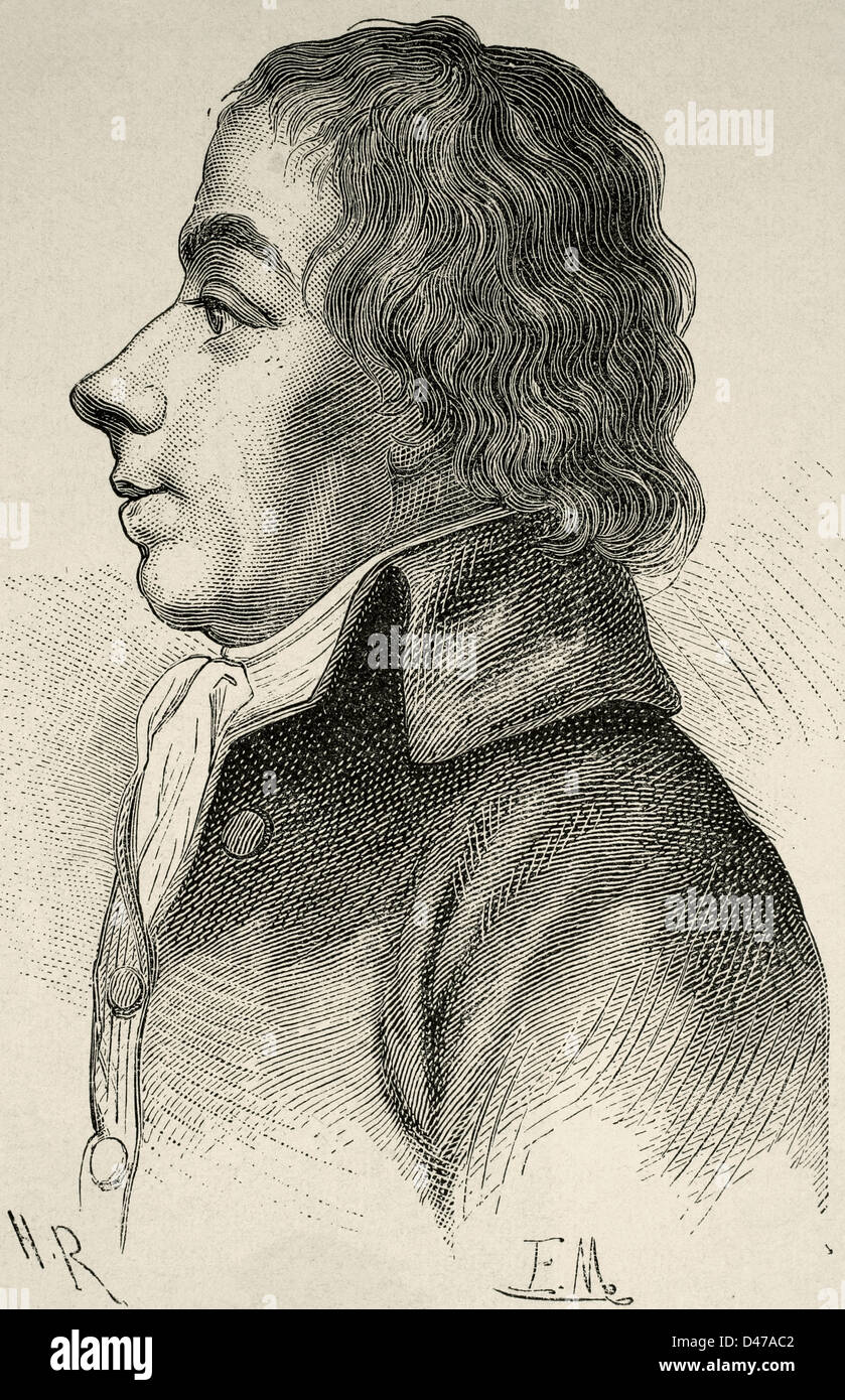 Bonnier Ange-Elisabeth-Louis-Antoine d'Alco (1750-1799). Französischer Diplomat. Gravur. Stockfoto Bonnier Ange-Elisabeth-Louis-Antoine d'Alco (1750-1799). Französischer Diplomat. Gravur. Stockfoto