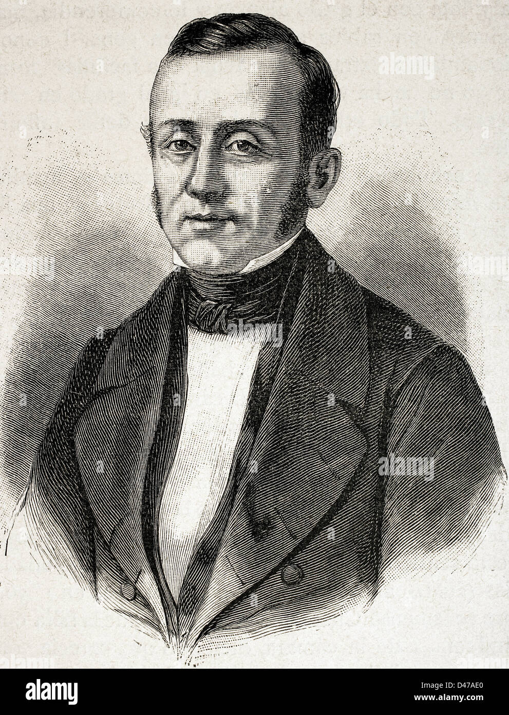Adolphe Billault (1805-1863). Französischer Politiker. Gravur in die Universalgeschichte, 1885. Stockfoto Adolphe Billault (1805-1863). Französischer Politiker. Gravur in die Universalgeschichte, 1885. Stockfoto