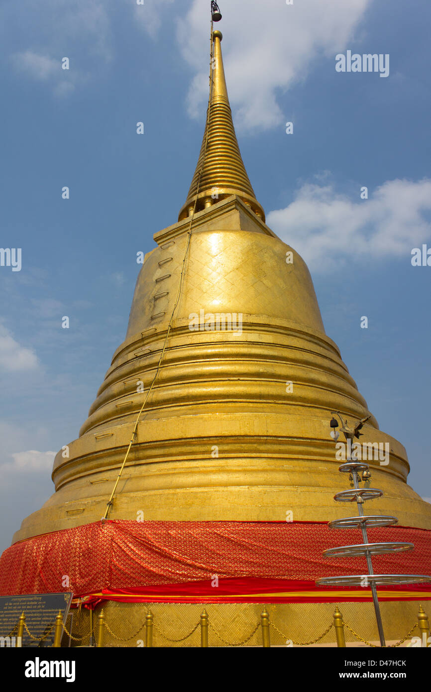 Golden Mountain antike Tempelkunst von thailand Stockfoto