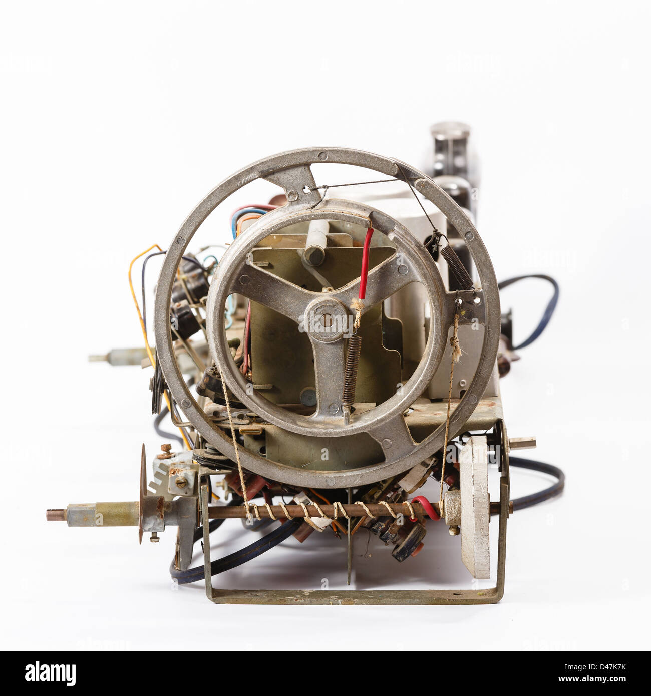 Gerät eine alte Lampe-Radio-Empfänger-Tuning Stockfoto