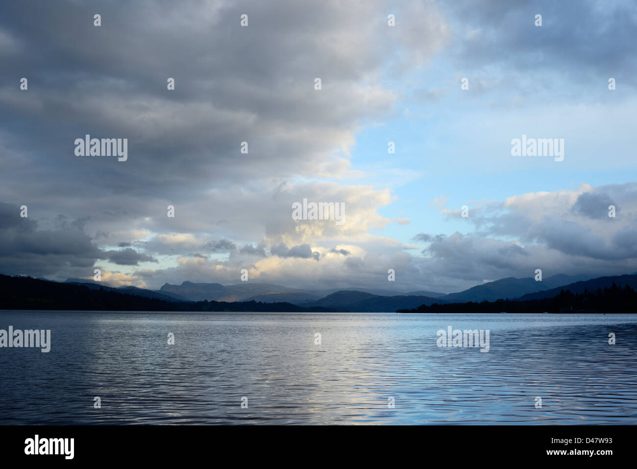 Lake Windermere, Lake District, Cumbria, England, 36MPX, HI-RES Stockfoto