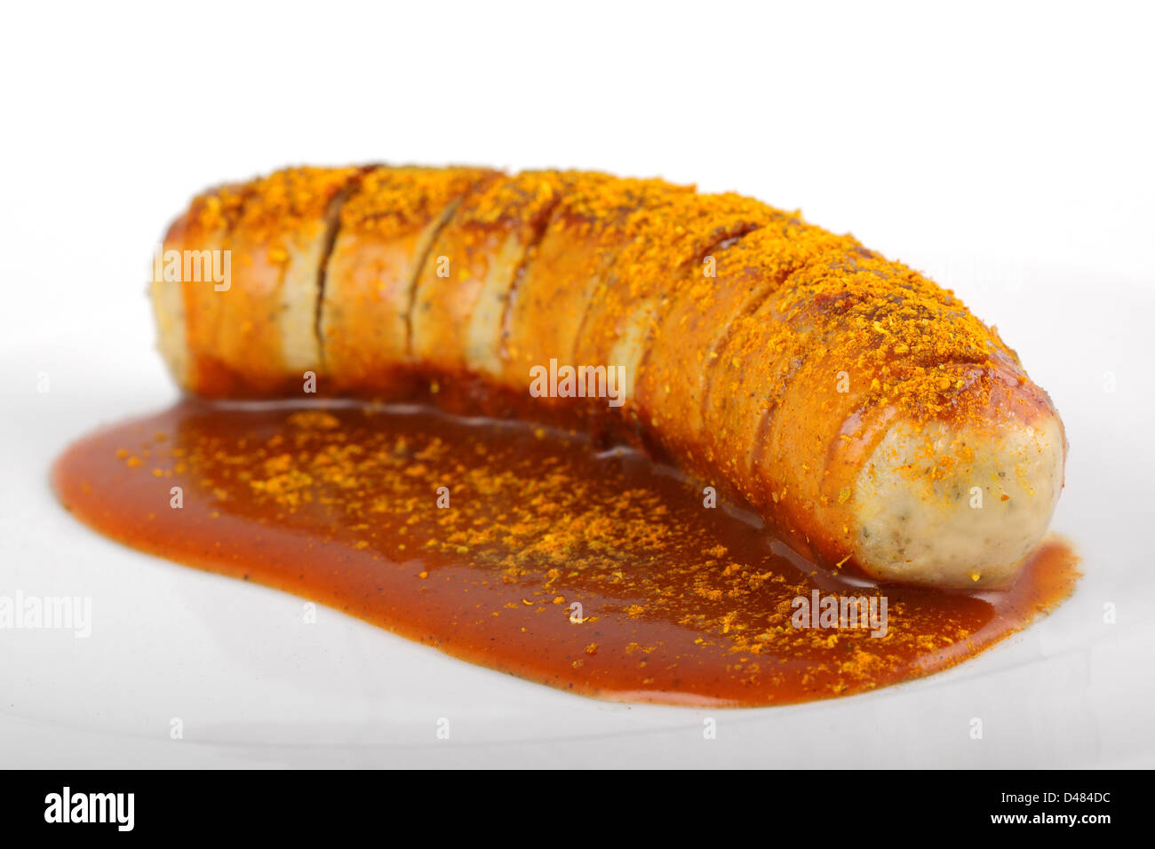 Deutsche Currywurst 2 Stockfoto