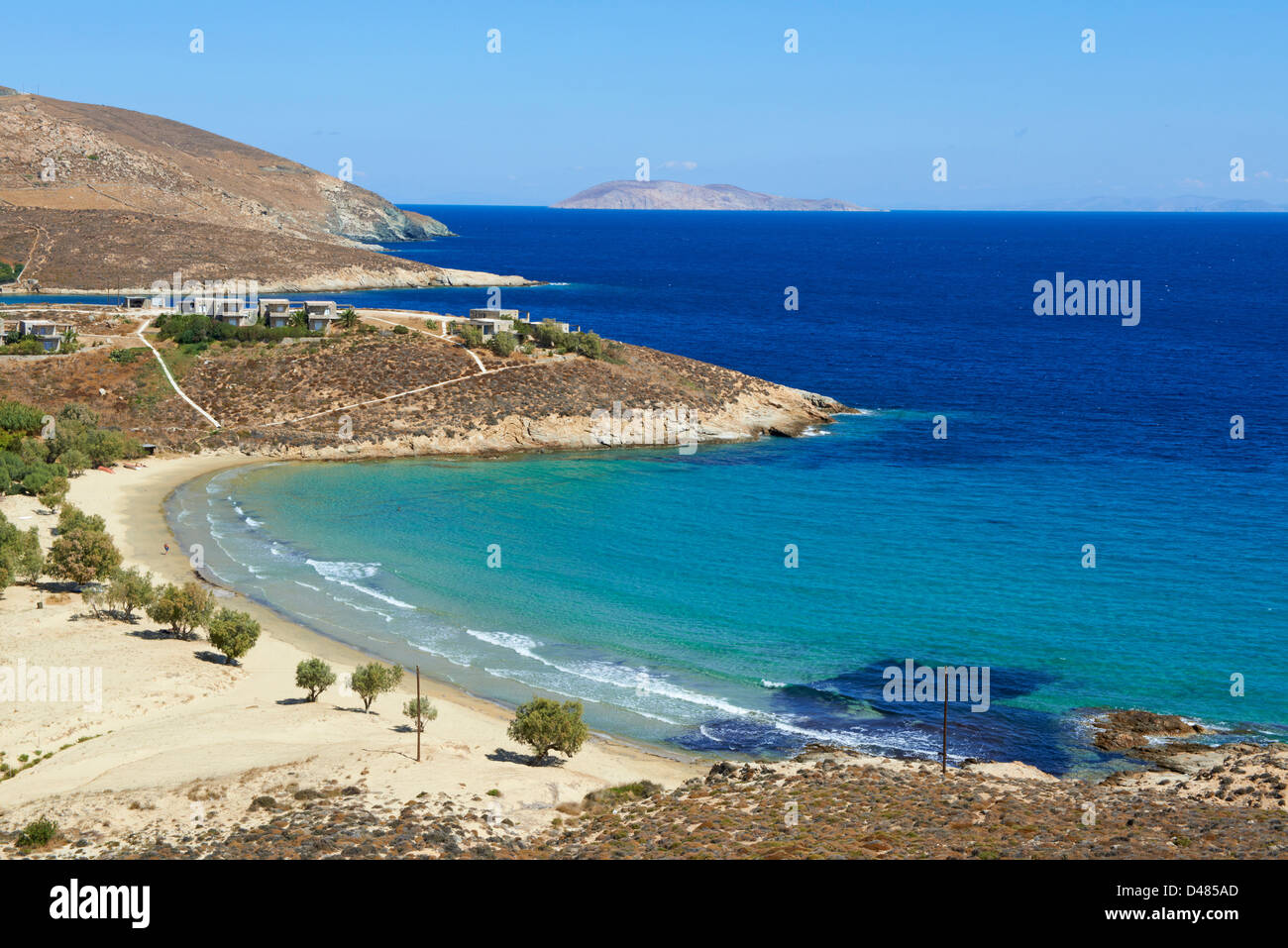 Griechenland, Kykladen-Inseln, Serifos Insel Psili Ammos Strand Stockfoto