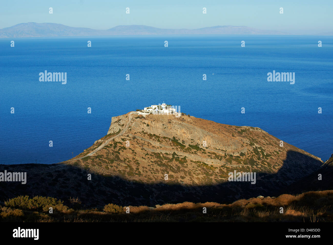 Griechenland, Kykladeninsel, Kea Insel Agios Sostis Kloster Stockfoto