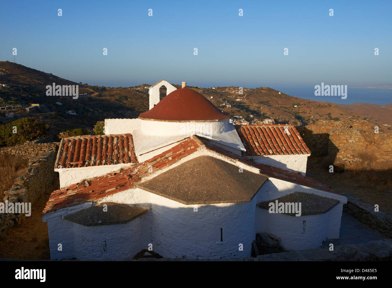 Griechenland, Kykladeninsel, Kea Insel Agia Anna-Kirche Stockfoto