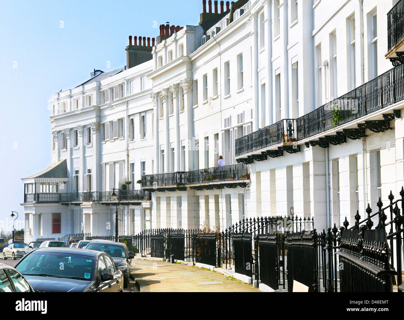Lewes Crescent, Kemp Town, Brighton, East Sussex, UK Stockfoto