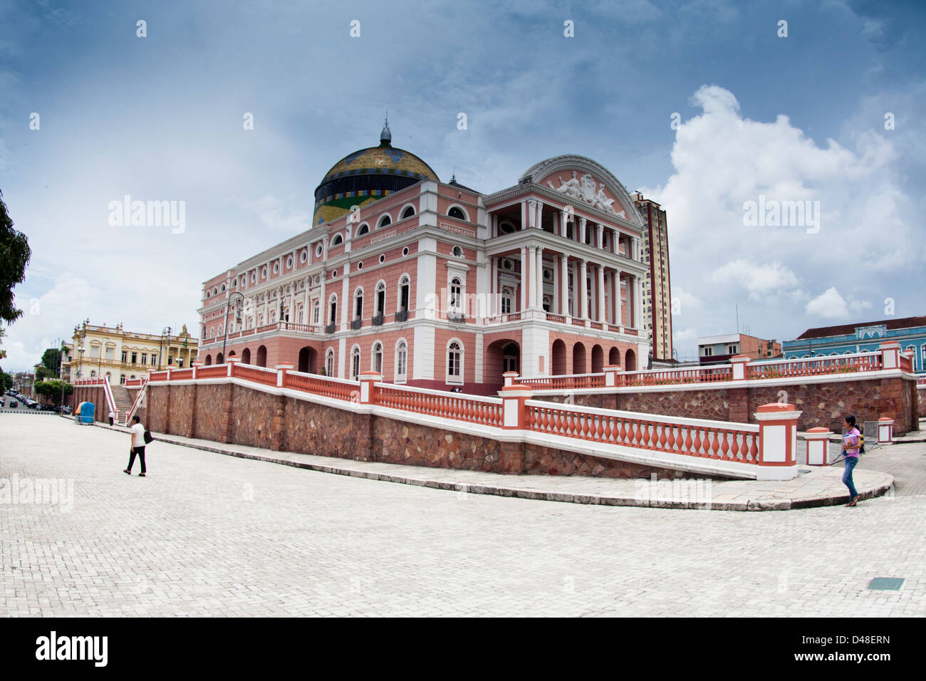 Amazonas-Theater (Teatro Amazonas) an der Stadt Manaus, Bundesstaat Amazonas, nördlich von Brasilien Stockfoto