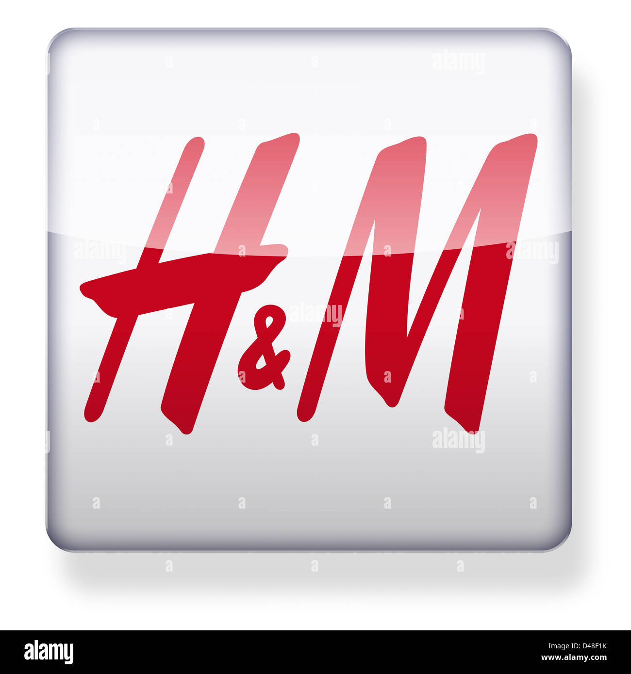 H & M Logo als ein app-Symbol. Clipping-Pfad enthalten Stockfotografie ...