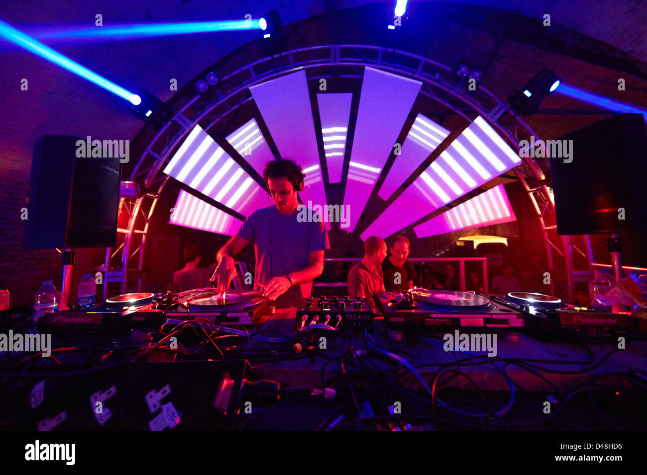 Nachtclub rave Lager Party Club Acid-house Stockfoto