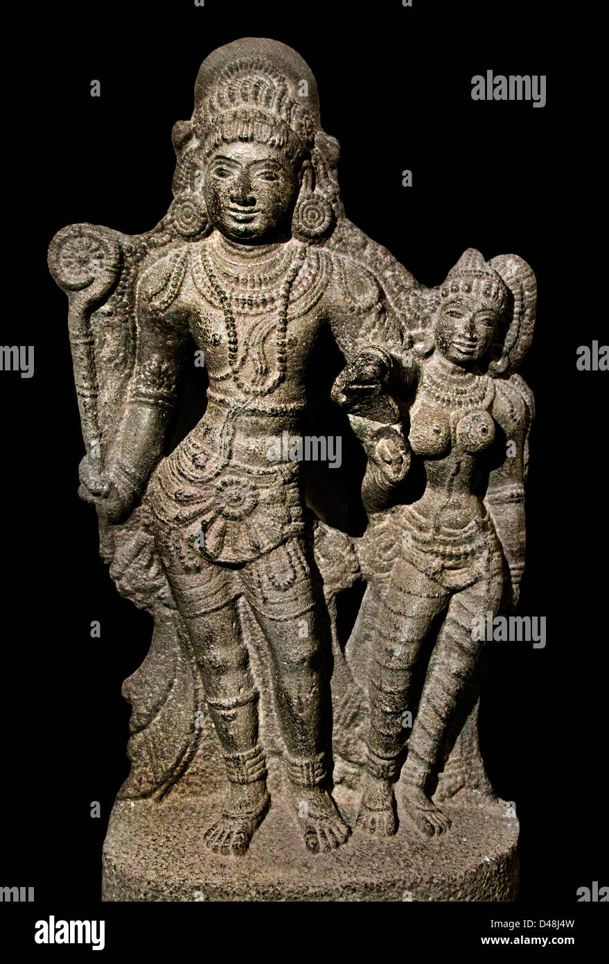 Krishna und Rukmini Chidambaram South Arcot Indien Hindu Stockfoto