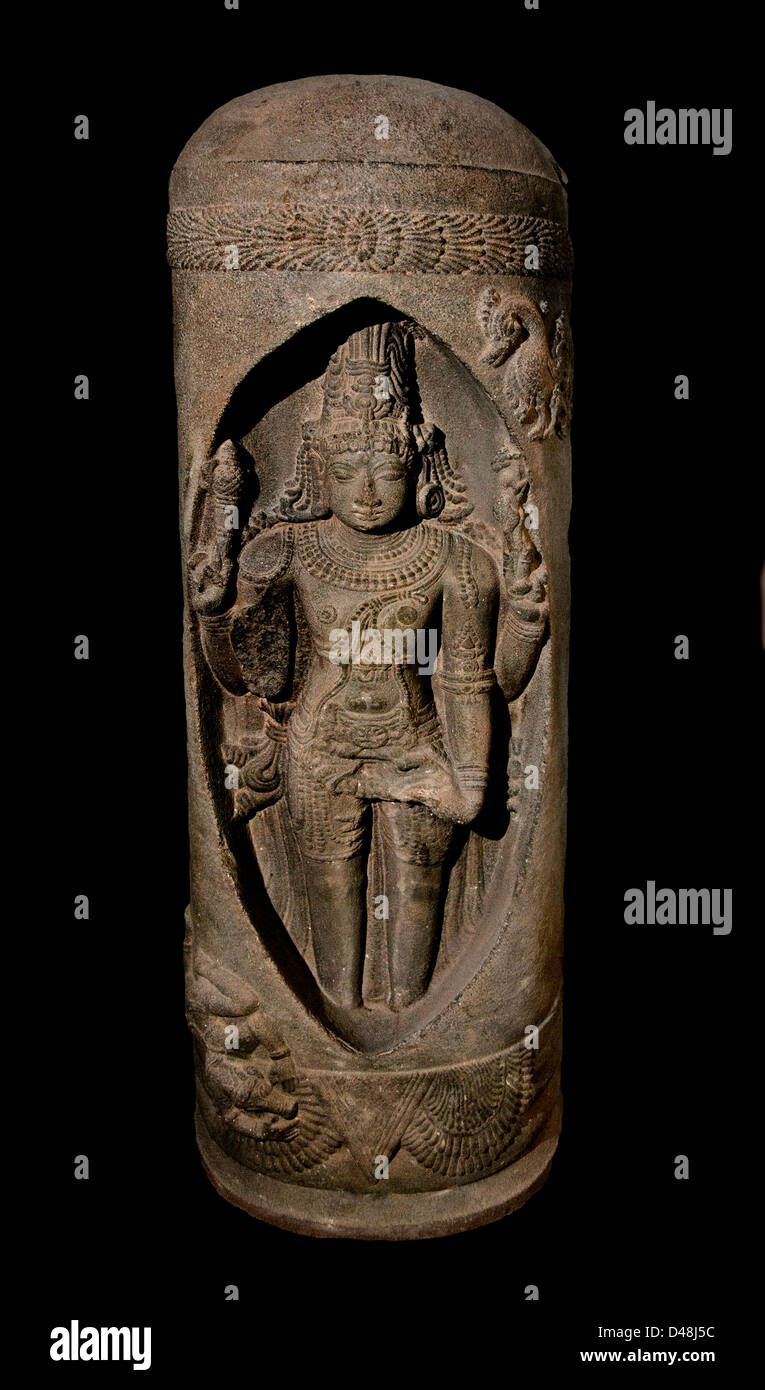 Lingodhbhava Mudiyanur (Shiva wird angezeigt als aus der Linga) South Arcot District 13. Jahrhundert n. Chr. Indien Hindu Stockfoto