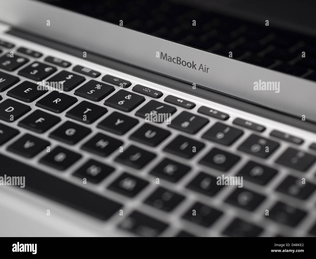 Apple MacBook Air Tastatur Nahaufnahme Stockfoto