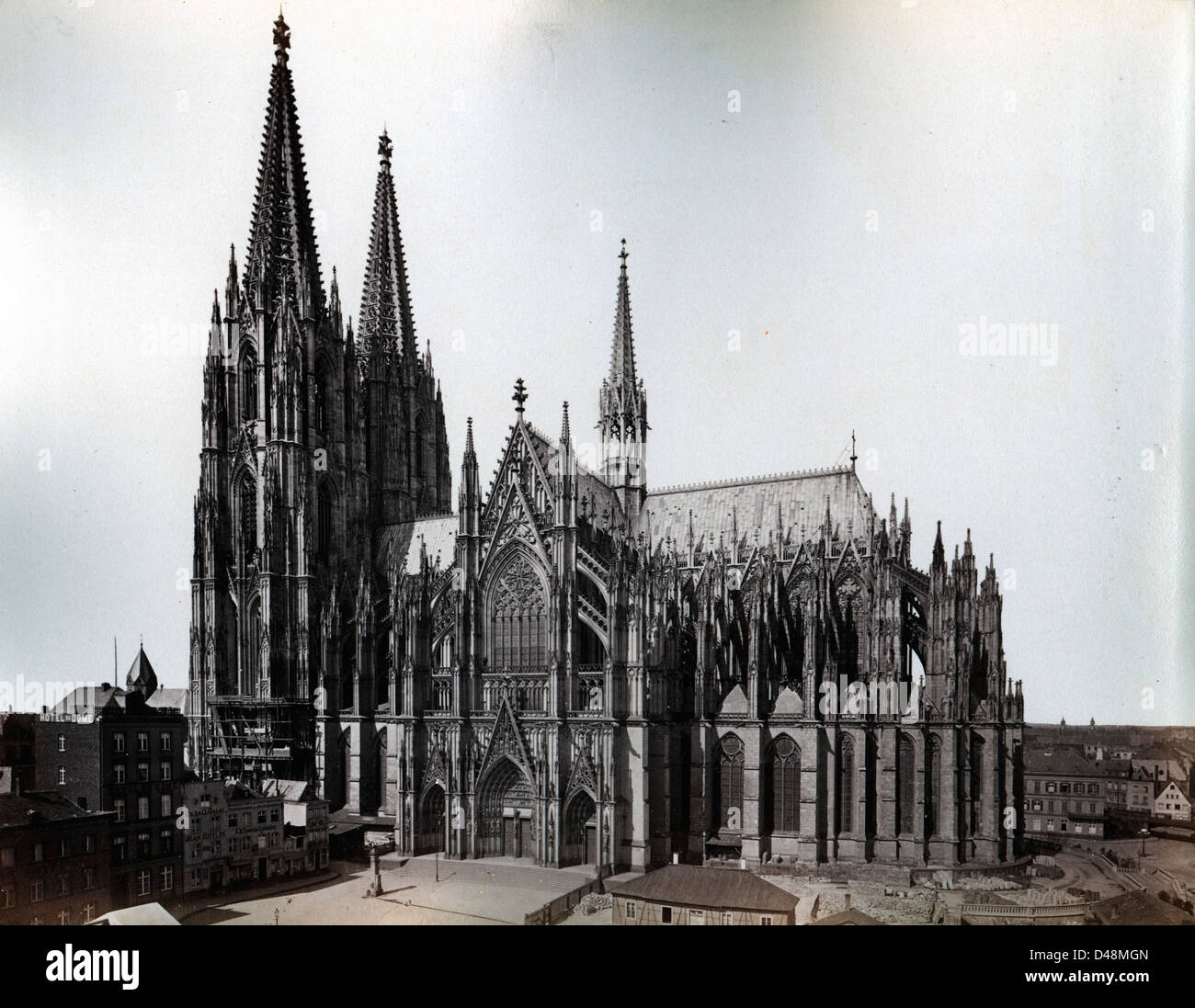 Kölner Dom, Köln, Deutschland, ca. 1880 Stockfoto