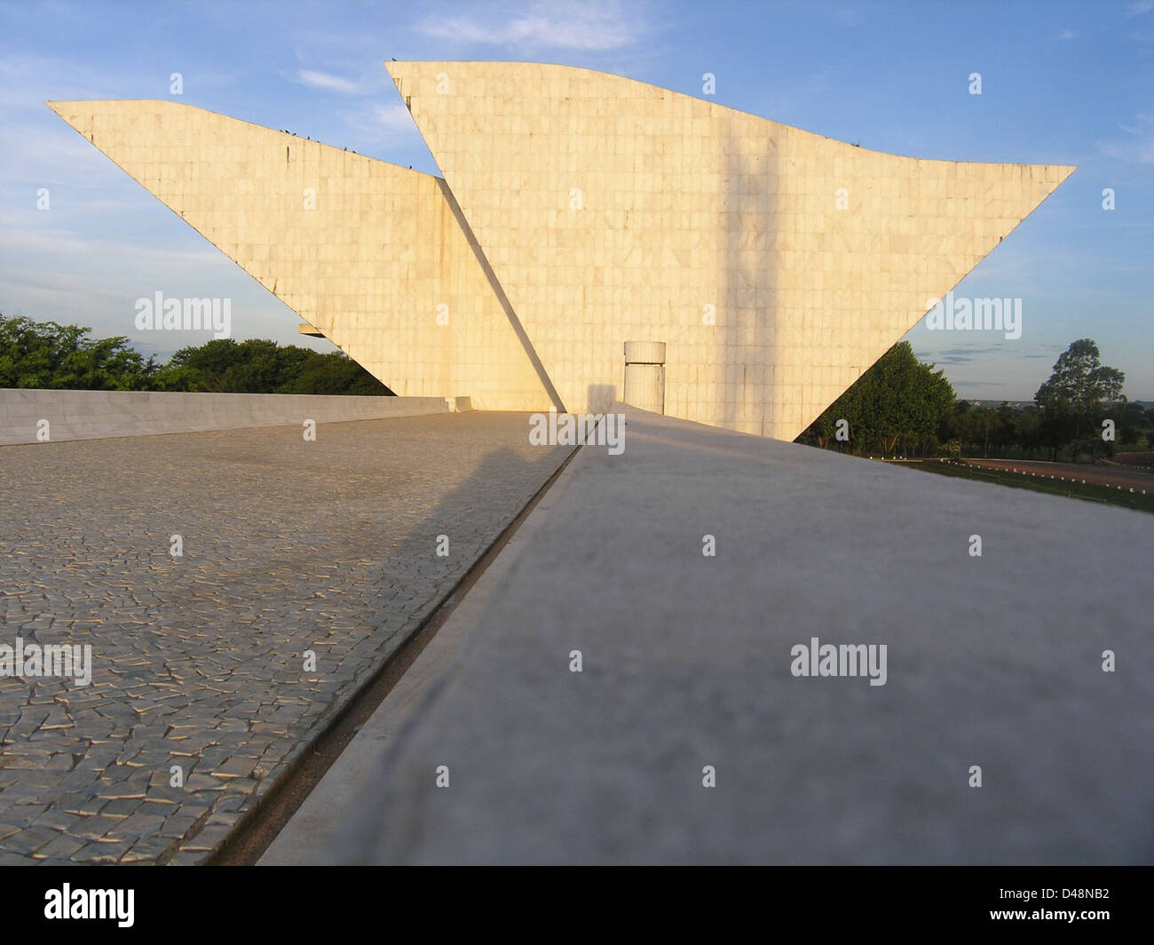 Oscar Niemeyer, Brasilia, April 2006 Stockfoto