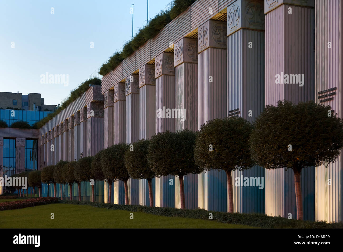 Warschau, Polen, der Justizpalast, Sitz des Obersten Gerichtshofs Stockfoto
