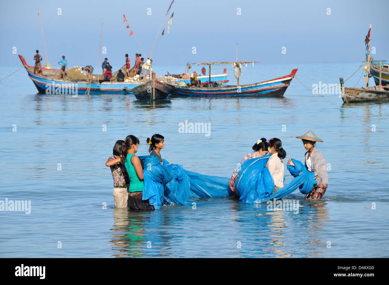 Ngapali Beach, Thandwe, Rakhine State in Myanmar Stockfoto