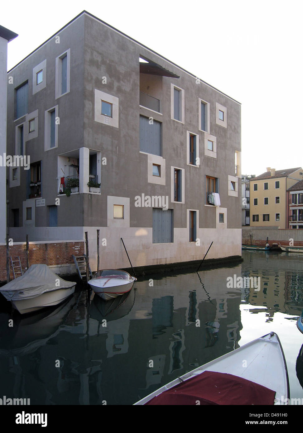 Cino Zucchi, sozialer Wohnungsbau, Venedig, 1997-2002 Stockfoto