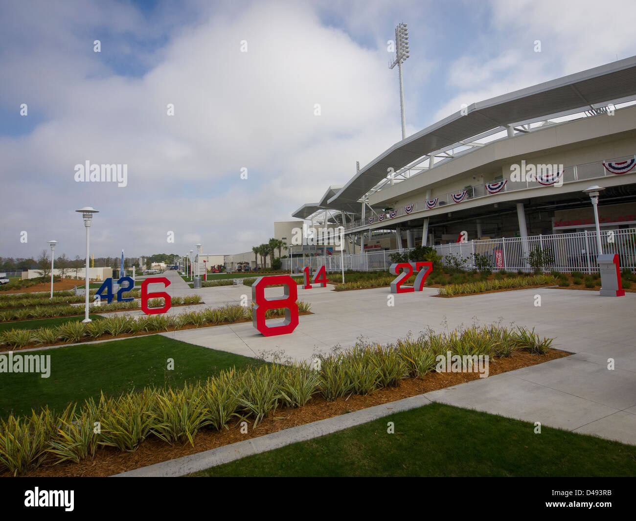 Wie Fenway Park in Boston ist Fenway Süden wo die Boston Red Sox halten Frühjahr Ausbildung in Fort Myers, Florida. Stockfoto