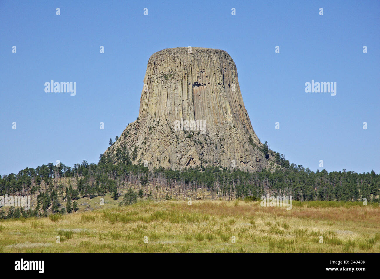Devils Tower, Crook County, Wyoming, USA Stockfoto