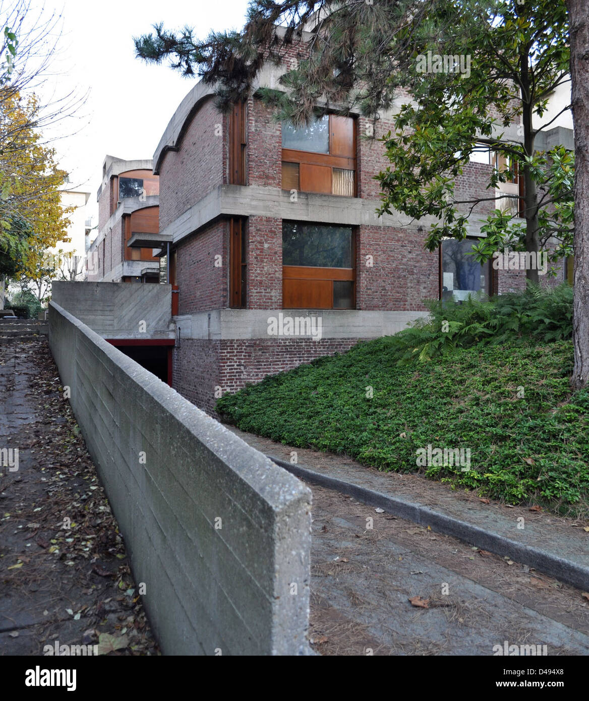 Le Corbusier, Maisons Jaoul, Paris, Paris, Frankreich, 1951-1955. Haus A Stockfoto