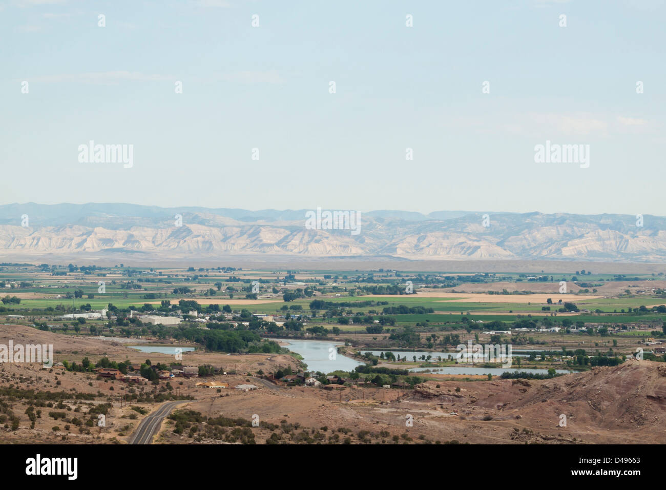 Panorama von Grand Junction, Colorado. Stockfoto