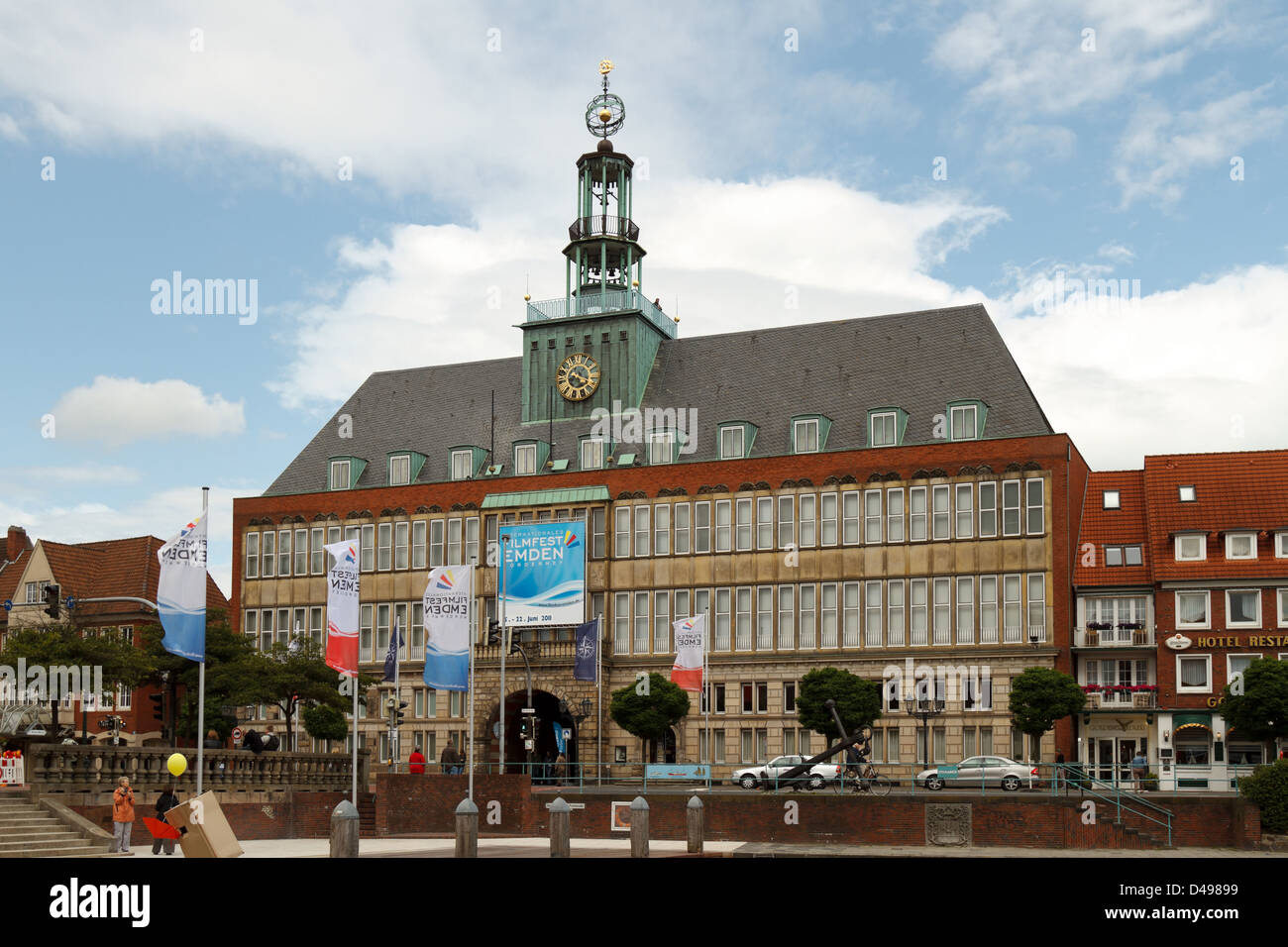 Emden, Deutschland, Emden Rathaus am Delft Stockfoto
