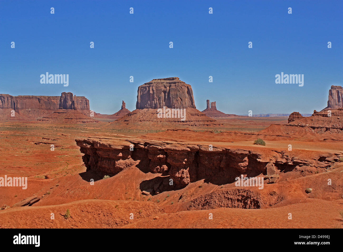 John Fords Point im Monument Valley Navajo National Park, Colorado Plateau, Utah, Arizona, Vereinigte Staaten Stockfoto