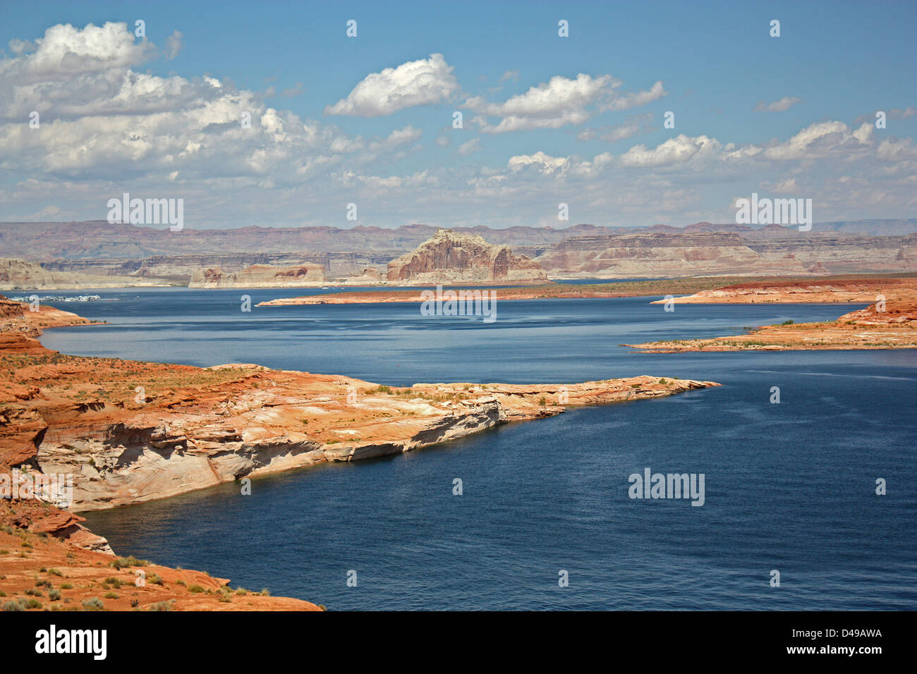 Lake Powell in Page, Arizona, Vereinigte Staaten von Amerika Stockfoto